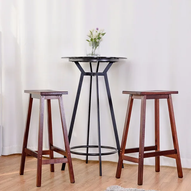 Best Offers Giantex Set of 2 Saddle Seat 29" Bar Stools Wood Bistro Dining Kitchen Pub Chair Walnut Living Room Furniture HW54784WN Best Offers Giantex Set of 2 Saddle Seat 29" Bar Stools Wood Bistro Dining Kitchen Pub Chair Walnut Living Room Furniture HW54784WN