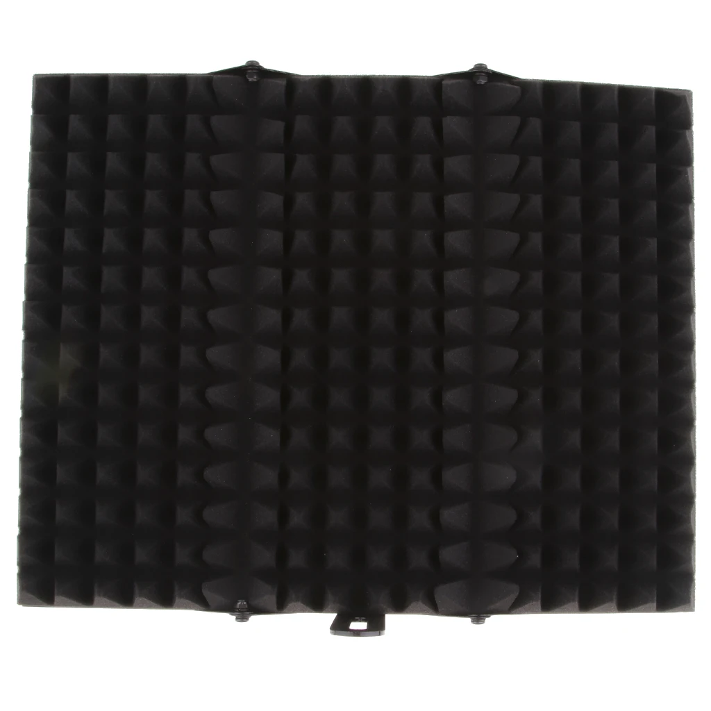 

Microphone Isolation Shield, Foldable Studio Recording Microphone Isolator Panel, Studio Mic Sound Absorbing Foam Reflector