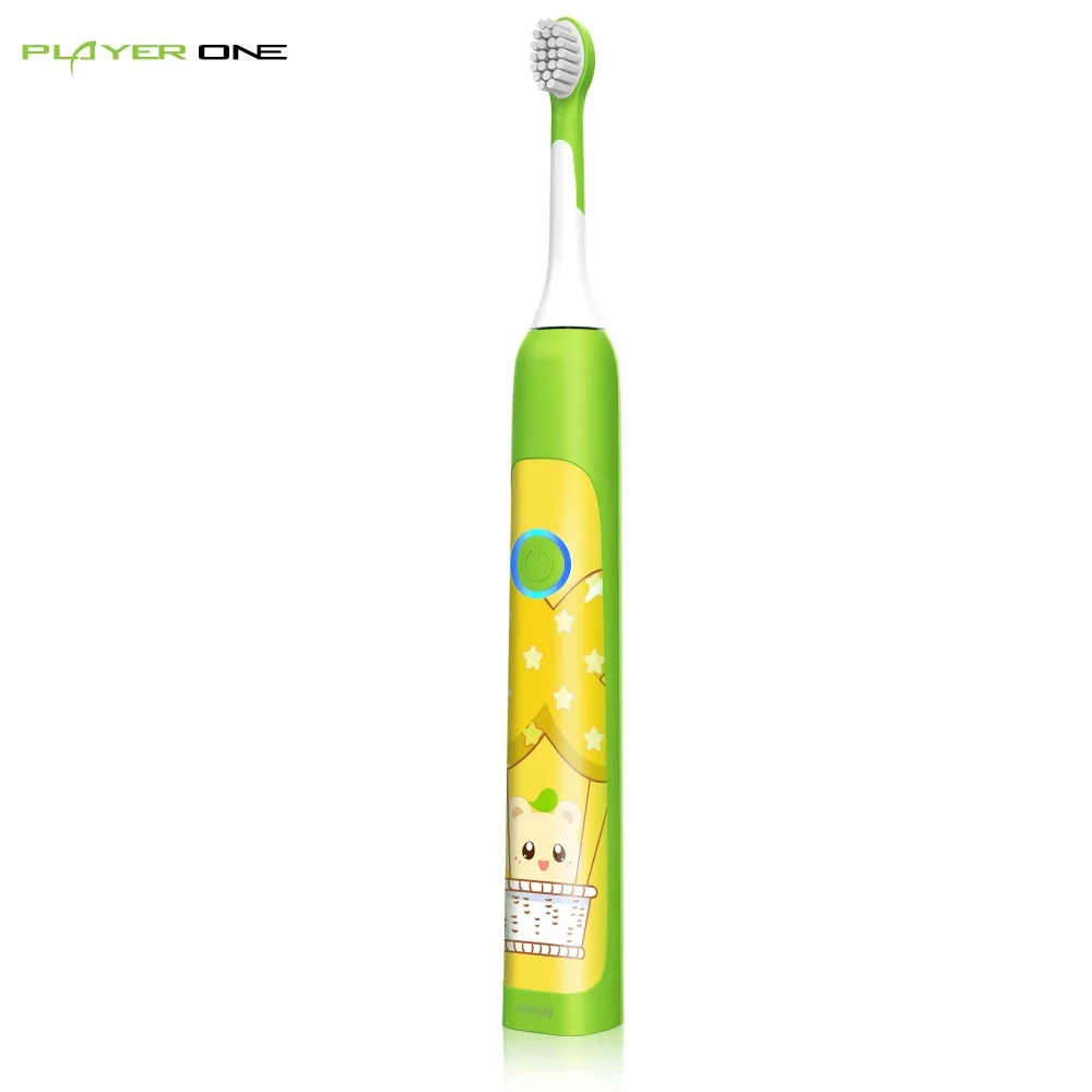 

Rechargeable Children Electric Toothbrush,Wireless induction charge, 3 Optional Modes, IPX7,LED lamp breath display