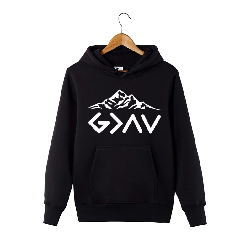 

God is greater than my highs and lows Hoodie God is greater Hoodie Faith Hoodie Inspirational Mountains Hoodie