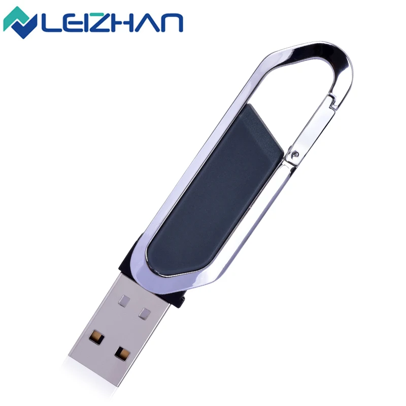LEIZHAN Высокое качество USB Memory Stick металлический флэш ключ привода кольцо 64 ГБ 32 16 8 4