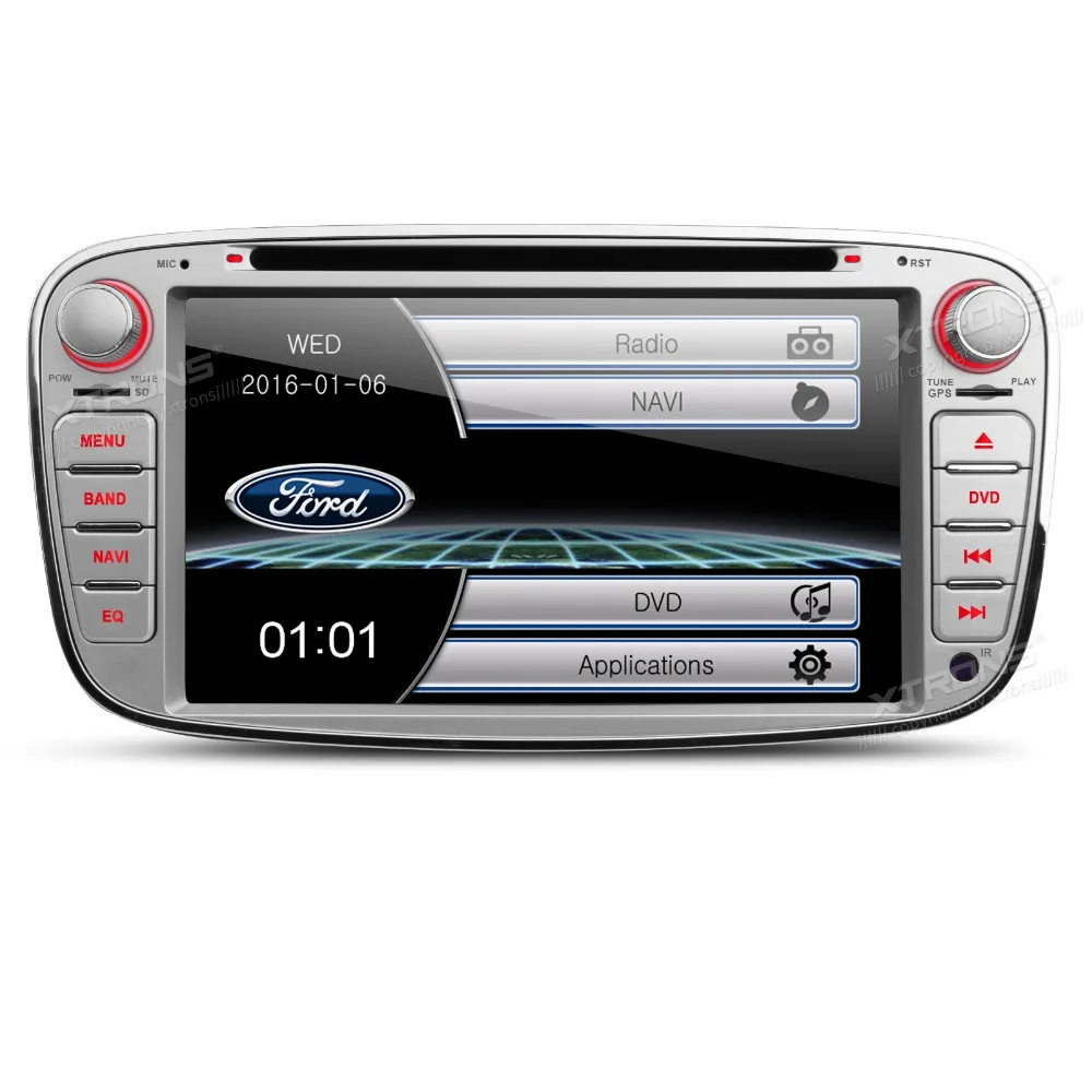 XTRONS 7 &quotHD Радио 2 din автомобильный DVD плеер GPS навигации для Ford Focus II Mondeo C Max S 2008 2009 2010