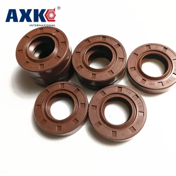 

AXK 1PCS 15x25x4/5/7 15x28x7 Brown Viton FKM Fluorine Rubber Spring Two Lip TC Gasket Radial Shaft Skeleton Oil Seal