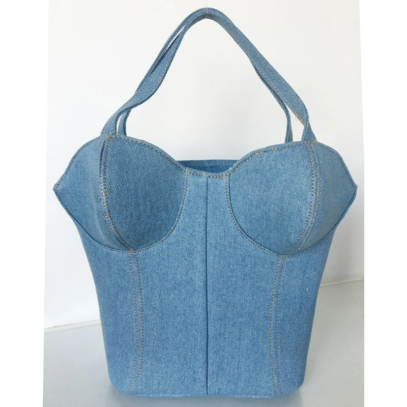 Buy XCZJ Limited Sale Vintage Denim Bra Bag