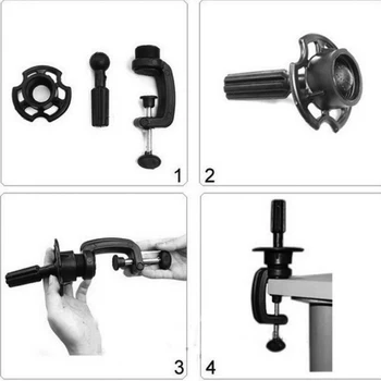 

Head Stand for Canvas Block Mannequin Head Holder Wig Making Tools Adjustable Stable Clamp Wig Accessories