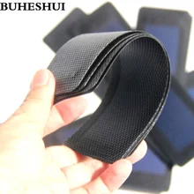BUHESHUI 0.7W 1.5V Flexible Solar Panel Amorphous Silicon Foldable Super Slim DIY Solar Cell Charger System Study Kits 2pcs