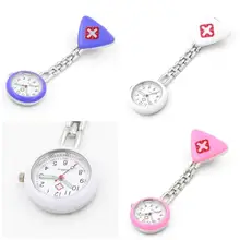 Переносной Медсестра часы с зажимом Красный Крест Подвеска для броши карман висит врач-медсестра спецодежда медицинская кварцевые FS99