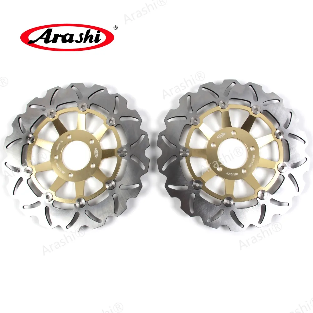 

ARASHI For SUZUKI GSX R 750 1989 1990 1991 1992 1993 1994 1995 CNC Front Brake Rotors Brake Disc GSXR 750 GSXR750 Aluminum Gold