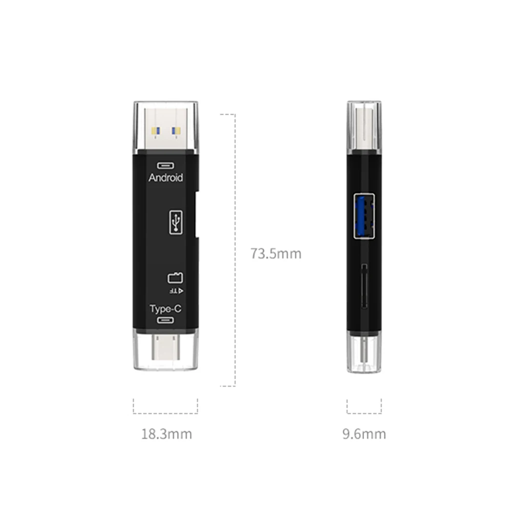 USB-C type C OTG кард-ридер высокоскоростной адаптер 5 в 1 Micro USB Женский TF карта тип-c конвертер мульти OTG для Macbook ноутбука ПК