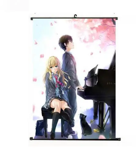 

Hot Japan Anime Your Lie in April Kaori Poster Wall Scroll Home Decor