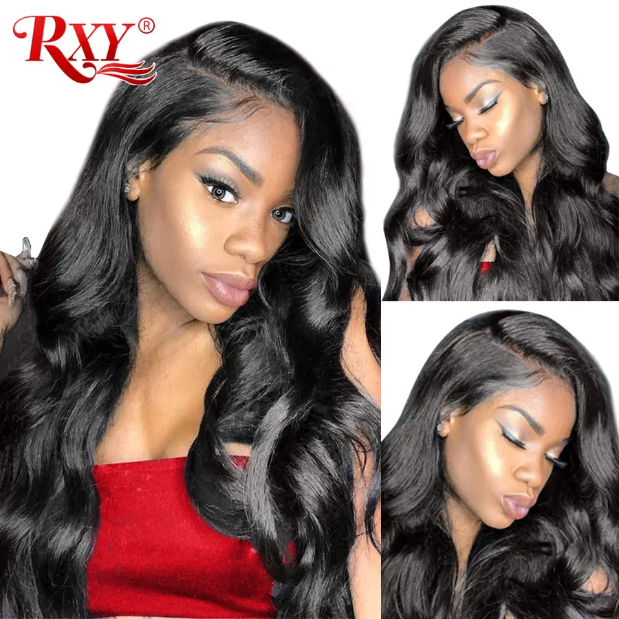 

RXY Body Wave Lace Front Wig Glueless Lace Front Human Hair Wig For Black Women 13x4 Peruvian Hair Wig Pre Plucked Remy Hair