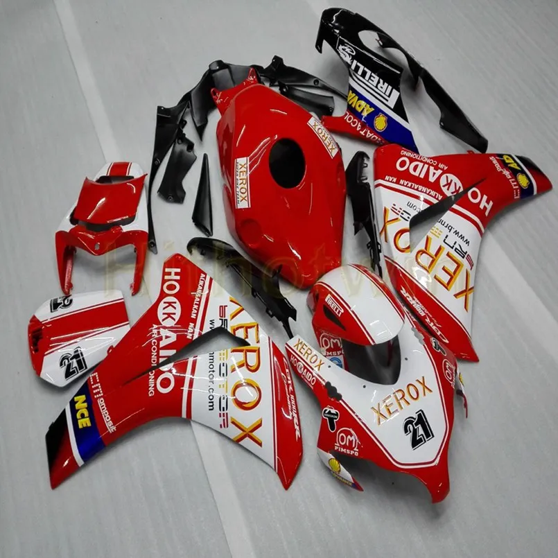 Пользовательские мотоцикла на одно изделие для HONDA CBR1000RR 2008 2009 2010 2011 CBR 1000 RR Обтекатели+ болты+ литья под давлением цвет синий, черный; Большие размеры 34–43 M2 - Цвет: R