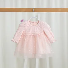 Идея Весна Детские Детская Одежда Платье Принцессы Девушки Кружева Звезды Мода Sweet Платья Детская Одежда Розовый, белый