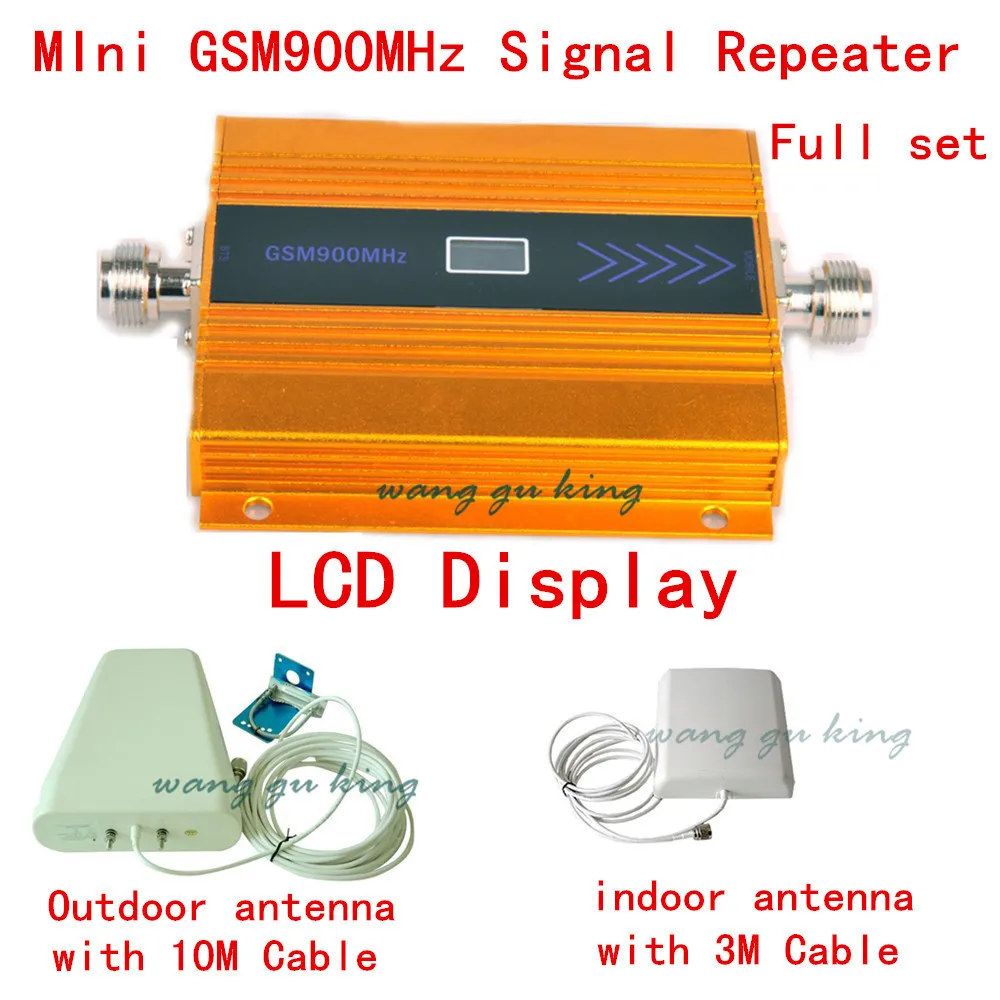 

Full Set 900MHz GSM Repeater Cell Phone Signal Booster GSM signal amplifier , Mobile Phone Signal Repeater amplifie LCD Display