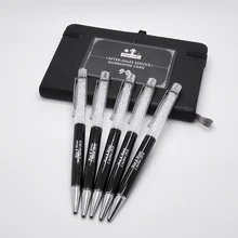 Высокое качество логотип ручка с кристаллами на заказ с датой свадьбы названия вечерние мусульманский свадебный подарок металлическая ручка с кристаллами