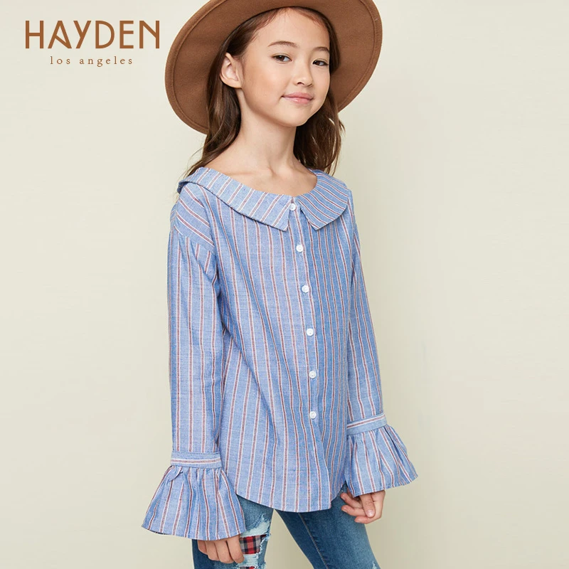 Enfants Fille Chemises Manches Longues D Ete Blouses Pour Les Adolescents Ecole Fille 7 8 12 13 14 Ans Coton Blouse Mode Filles Vetements Aliexpress