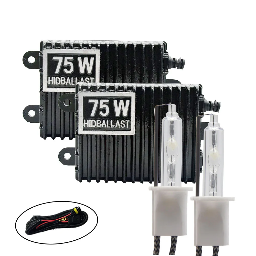 TPTOB 75 W балласт HID ксеноновая лампочка 12 V H1 H3 H7 H11 9005 9006 4300 k 5000 k 6000 k 8000 k Авто Xeno фар лампа - Испускаемый цвет: 01