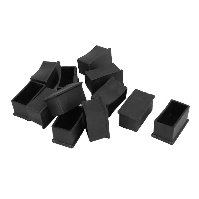

PVC Soft Glue Furniture Table Leg Foot Cover Holder Protector 25mmx50mm 12Pcs