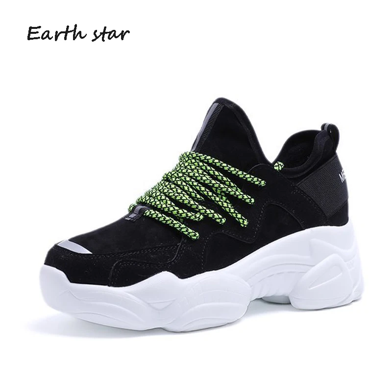 

Casual Shoes Women Brand Flock Sneakers Platform zapatos de mujer Lady Warm chaussure Spring New Female Fur footware Patchwork