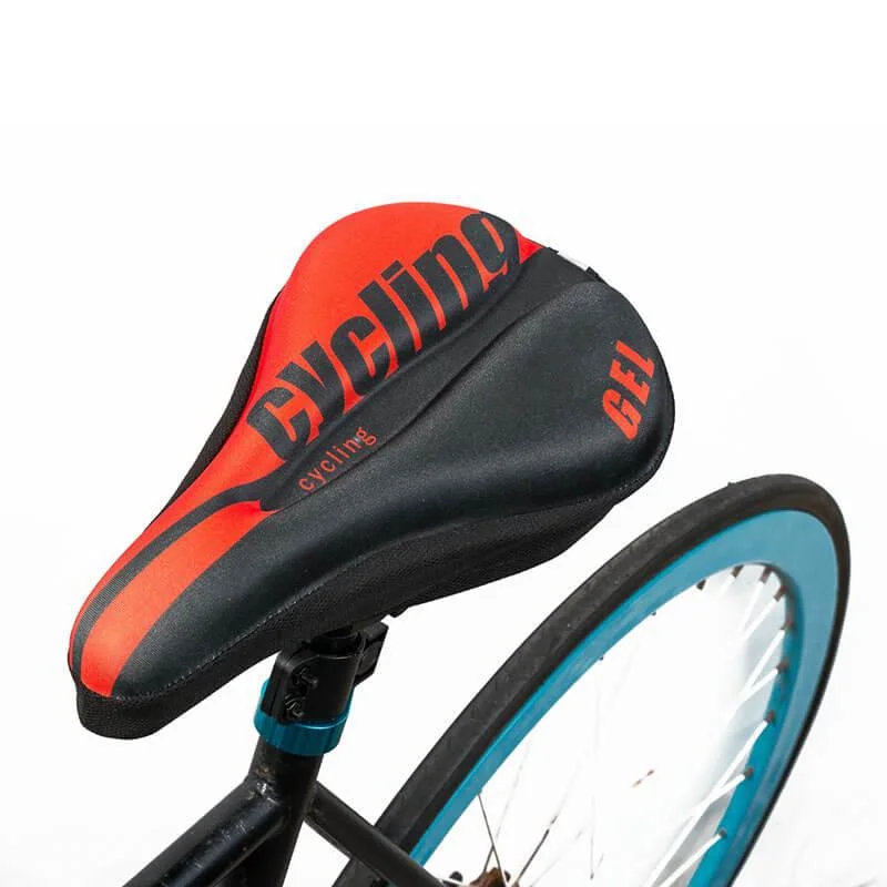 

Unisersal Silicone Gel Mountain Bike Bicycle Seat Saddle Cover Gel Shockproof Cushion Bike Saddle Cover