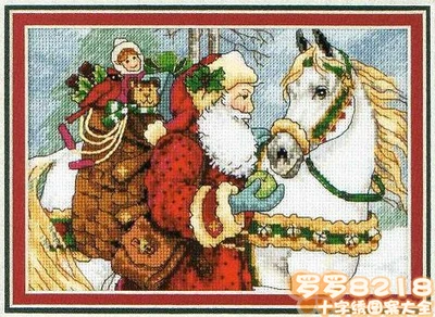 

Free Delivery Top Quality Lovely Counted Cross Stitch Kit Santa Christmas Father with Gift dim 08749