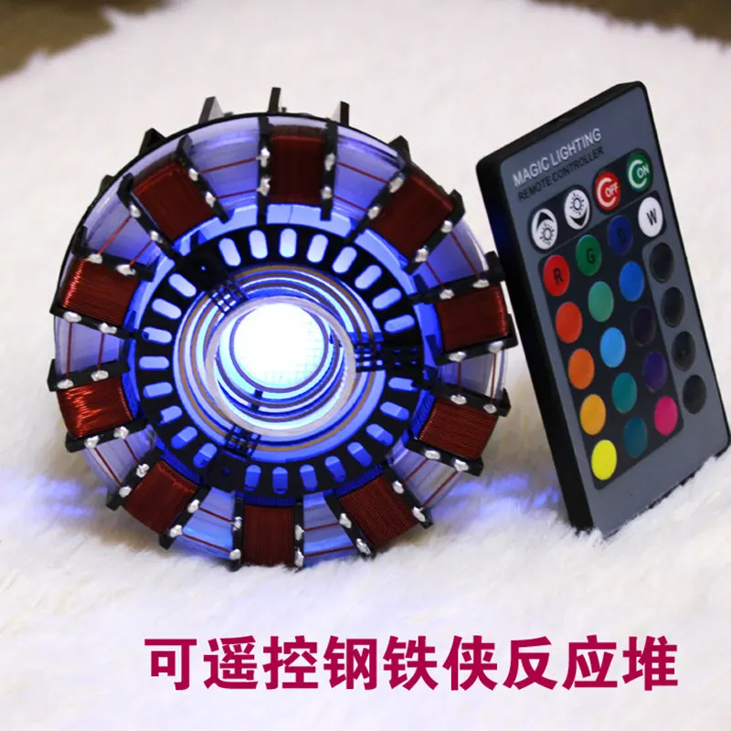Железный человек реактор нагрудный фонарик дистанционное управление Edition удаленно преобразует 16 цвета USB соединения готовой продукции 8,5 см AG725