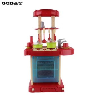 

Kid's Pretend Play Kitchen Toys Classic Cooking Toy Kitchen Tableware Pan Pots Cook Set Simulate Kitchen Toys For Girls Gift
