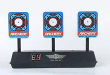 

1 set Automatic Reset Electronic Balls Shooting Target Training Device Case for Rifles Toys for NERF Gun