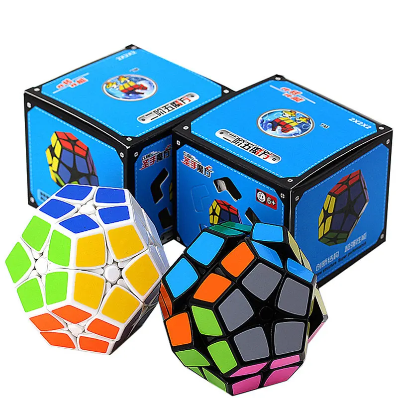 Shengshou Megaminx 2x2x2 Профессиональная скорость волшебный куб наклейка-пазл 12 Сторон cubo magico Обучающие игрушки, подарки для детей