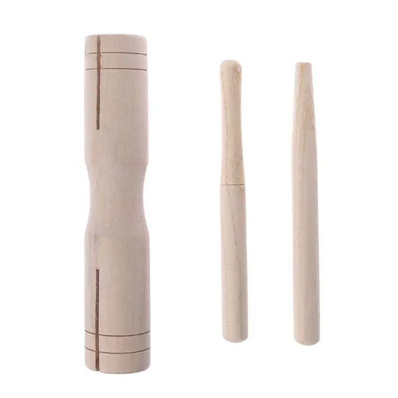 

Wood Percussion Croak Block With 2 Mallet For Children Kids Musical Toy