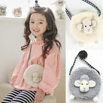 

Cute Children Kids Girls Messenger Bags Toddler Stylish Sheep Shoulder Bag Cube Handbag