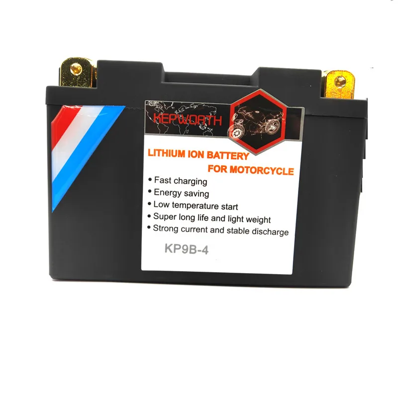 KP9B-4 12V 9Ah мотоцикл LiFePO4 Батарея пусковое устройство литий-железо-фосфатных аккумуляторов и Батарея литий-железо-фосфатный CCA 350A 9000 мА/ч, 2000 раз в жизни