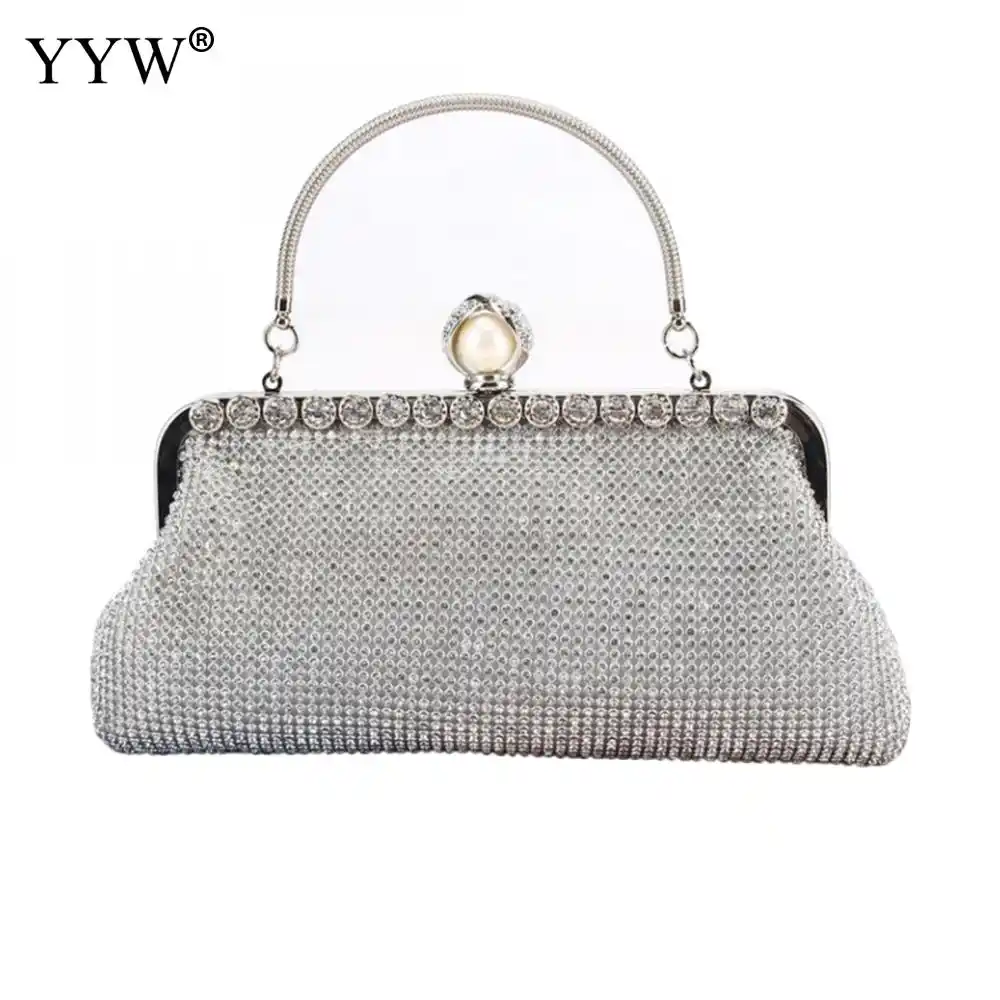 silver purse for wedding
