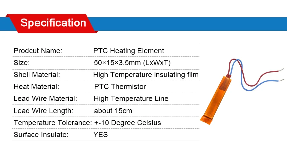 LJXH 2 шт. 50x15x3,5 мм AC220V термостат PTC Нагревательный элемент теплоизоляционная пленка для стекла 60/80/100/120/150 градусов блок осушения