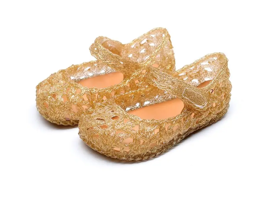 Мини Melissa для девочек силиконовые летние туфли принцессы для девочек сандалии для девочек Нескользящие детская пляжная обувь; обувь для маленьких девочек Размеры 6-11