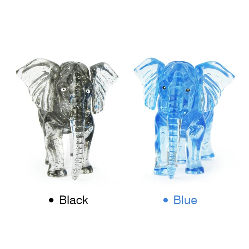 New 3D Crystal Elephan Shape Building Crystal Puzzle Model DIY Star Intellectual Furnish Gadg Toys Jigsaw Early Education Puzzle