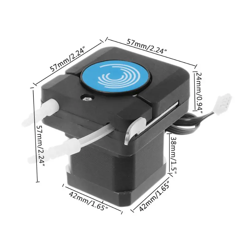 Перистальтический насос с 42 шаговым мотором Дозирующий шланг насос Малый поток 0~ 160 мл/мин