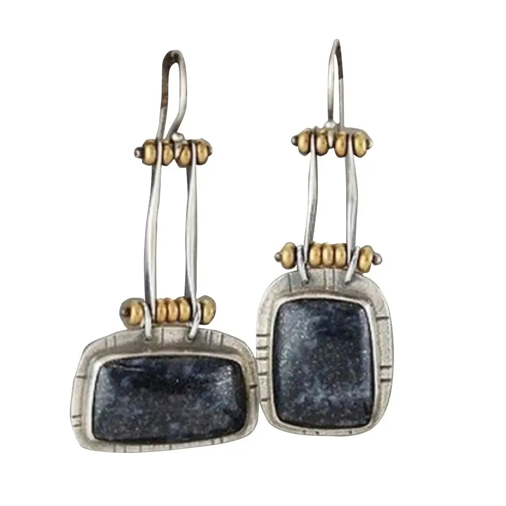 

Vintage Earring Women Square Pendant Drop Dangle Hook Earring Party Jewelry Gift