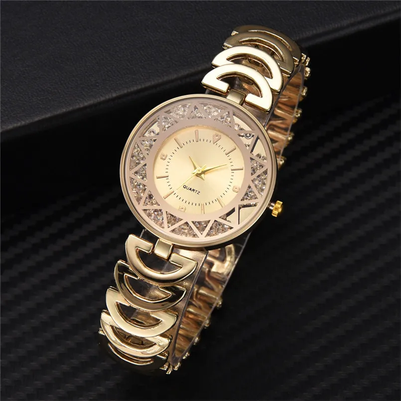 Роскошные женские часы из стальной сетки кварцевые zegarek damski montre femme высокое