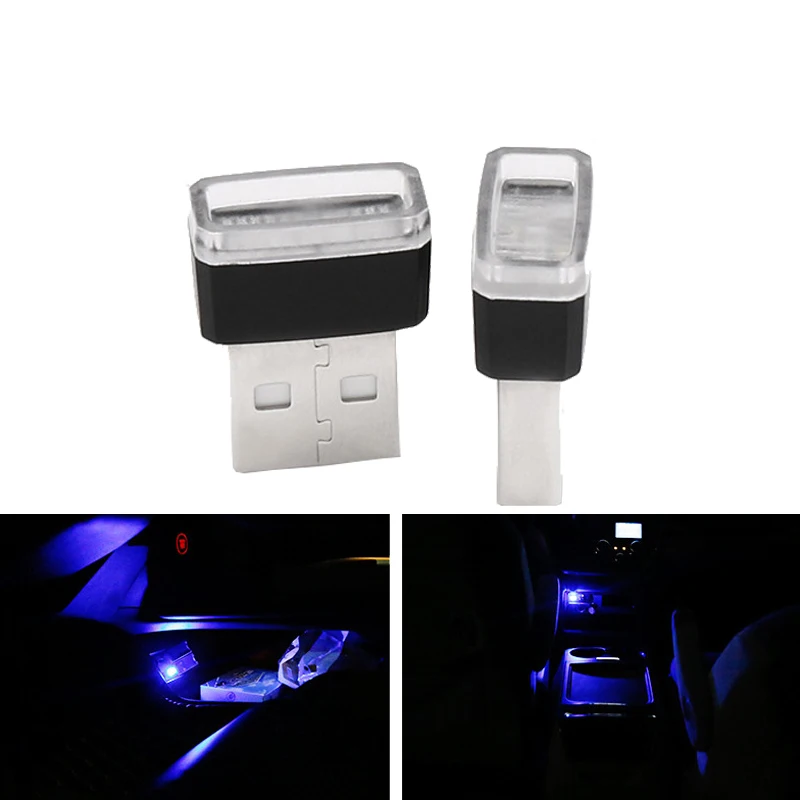 2 шт. Автомобильные светодиодные лампы с USB портом|Декоративная лампа| |