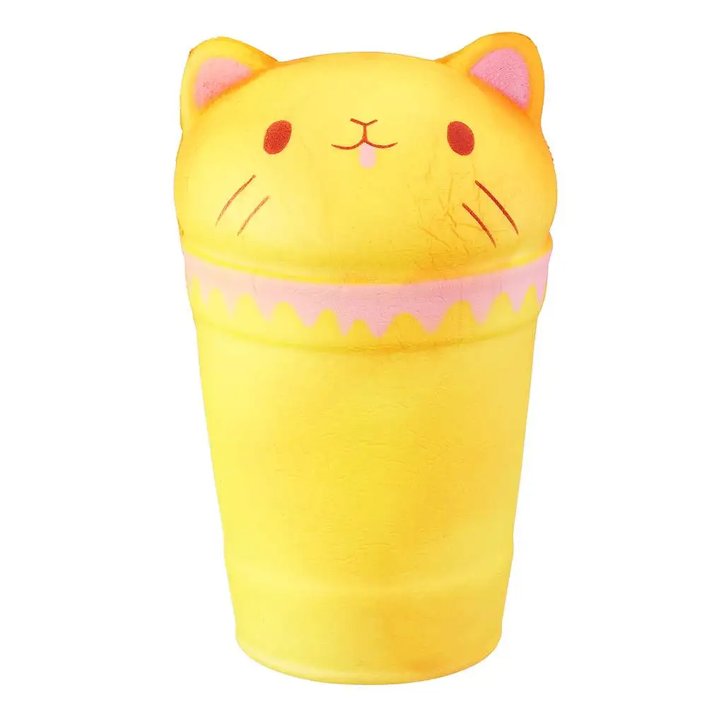 BakeEy игрушки для кошек чувствительные к температурам изменение цвета кофейная чашка медленное Исцеление Humongous эластичный мягкий ремешок для телефона из пенополиуретана