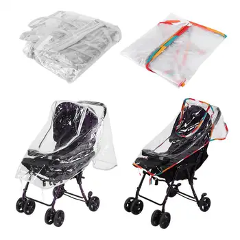 

Rain Cover For Baby Stroller Universal Waterproof Rain Cover Wind Dust Shield Open Zipper For Baby Stroller Accessories