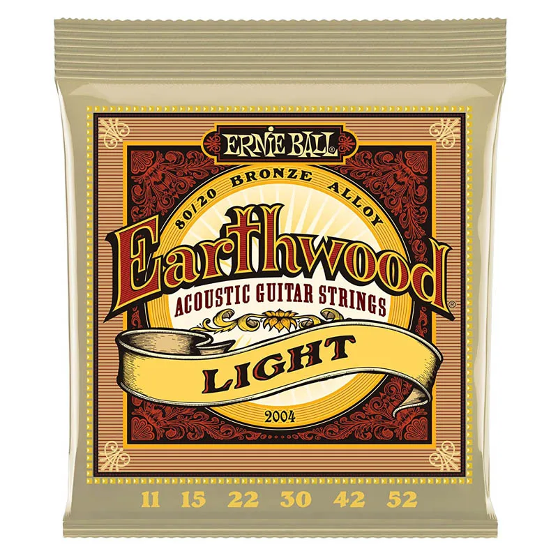 Ernie Ball Earthwood Струны для акустической гитары 80/20 Из бронзового сплава 2003 2004 2006