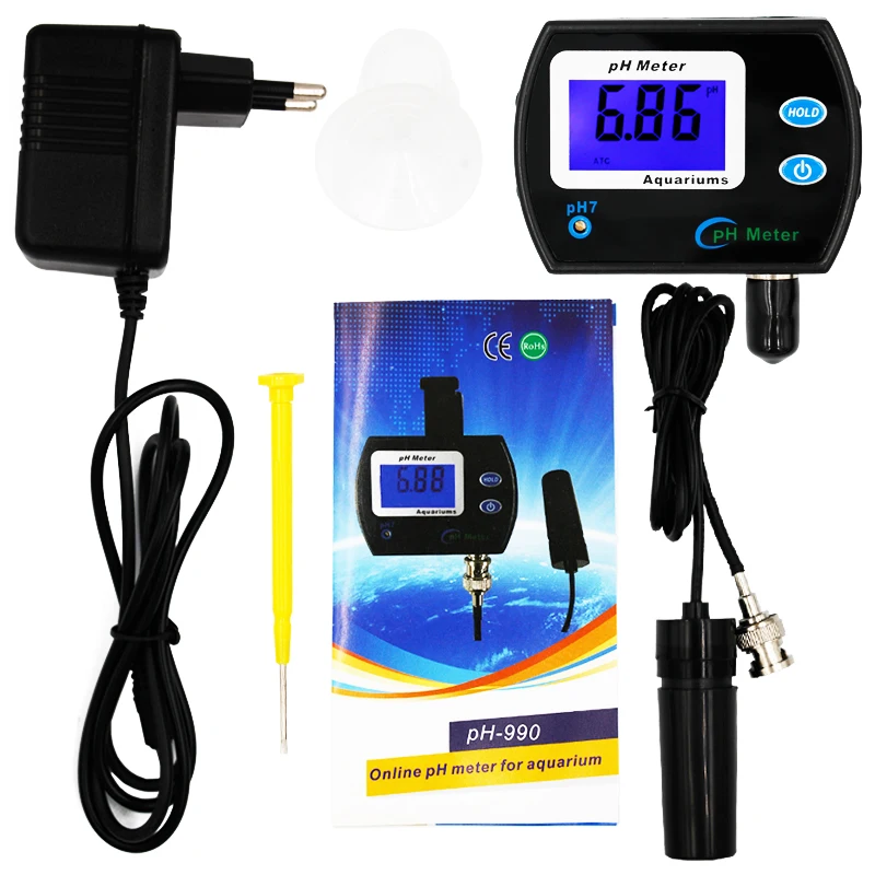 

Portable PH Meter Tester Accurate Digital Pen PH-990 Pocket Aquarium Wine Urine LCD PH Test with large screen 29%