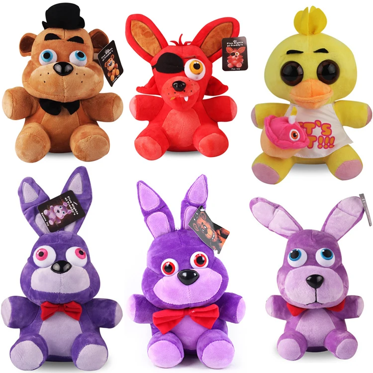 Плюшевые игрушки FNAF 15 18 см Five Nights In Freddy's Sister местоположение лисица Фредди мишка