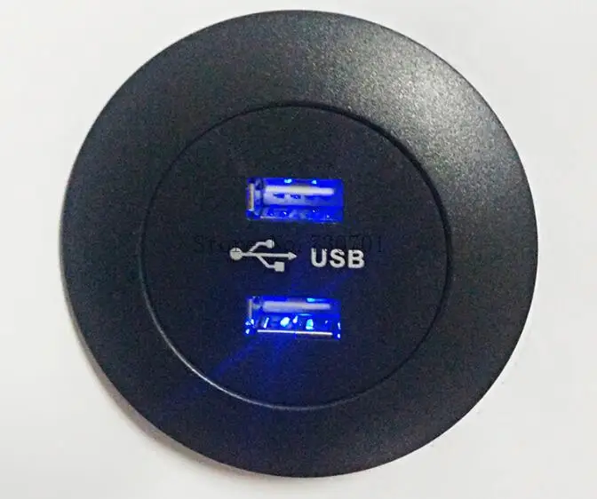 Germany France Russia Denmark Netherlands European standard plug USB desktop charging socket 5V table lamp USB charger grommet 