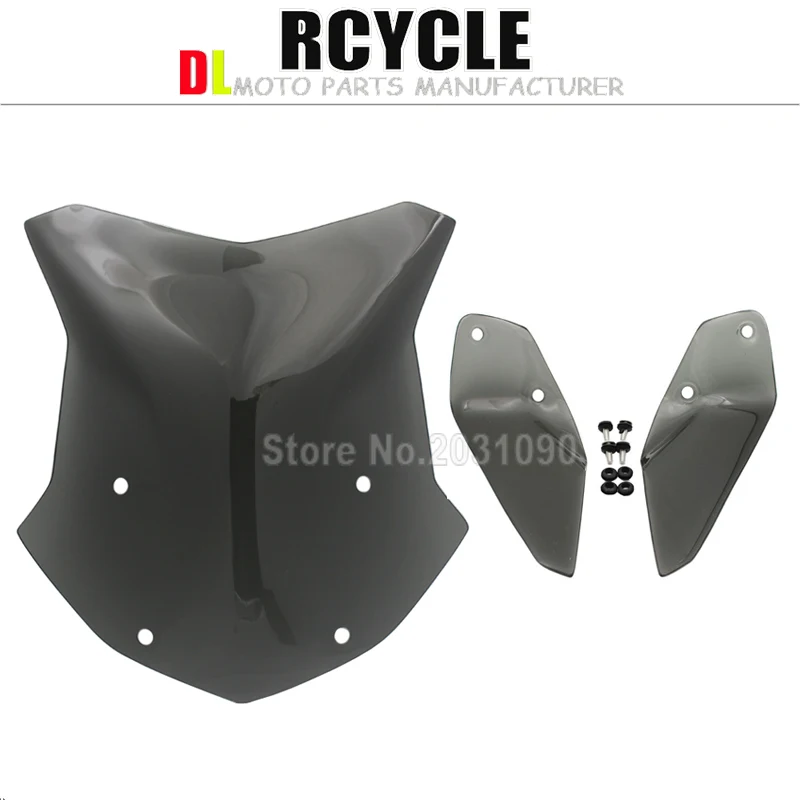 

Motorcycle Black Windshield Windscreen Deflector Airflow For BMW R1200GS ADV R1200 GS Adventure 2012-2017 2013 2014 2015 2016