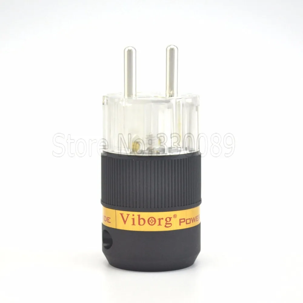 

Free shippping one pieces silver plated EUR Schuko Power Plug Conector plug with audio power cable