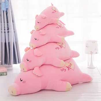 

Cartoon Pink Pig Soft Pillow Plush Chair Seat Cushion Pillow Home Car Decor Shaped Decorative Pillows Child Toy Festival Gift