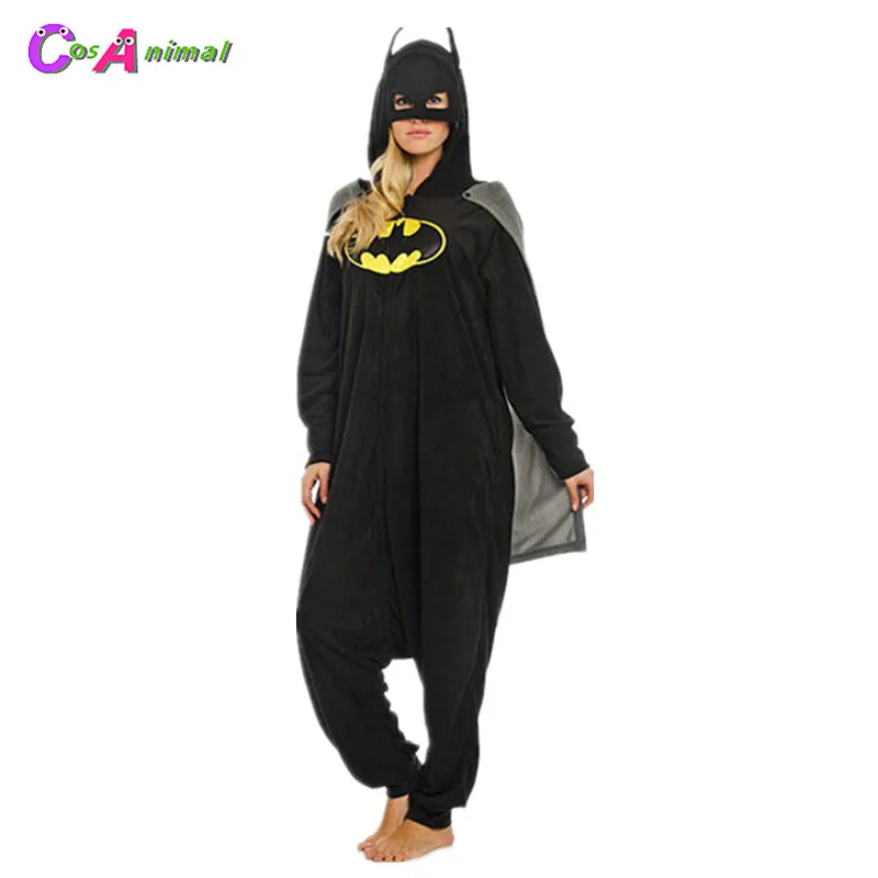 

Super Hero Batman Adult's Polar Fleece Kigurumi Women and Men Cartoon Onesies Pajama For Halloween Carnival Masquerade Party